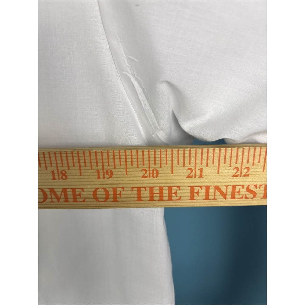 Ely Cattleman Shirt Mens Medium White Western Pearl Snap Embroidered Eagles USA - Picture 7 of 9